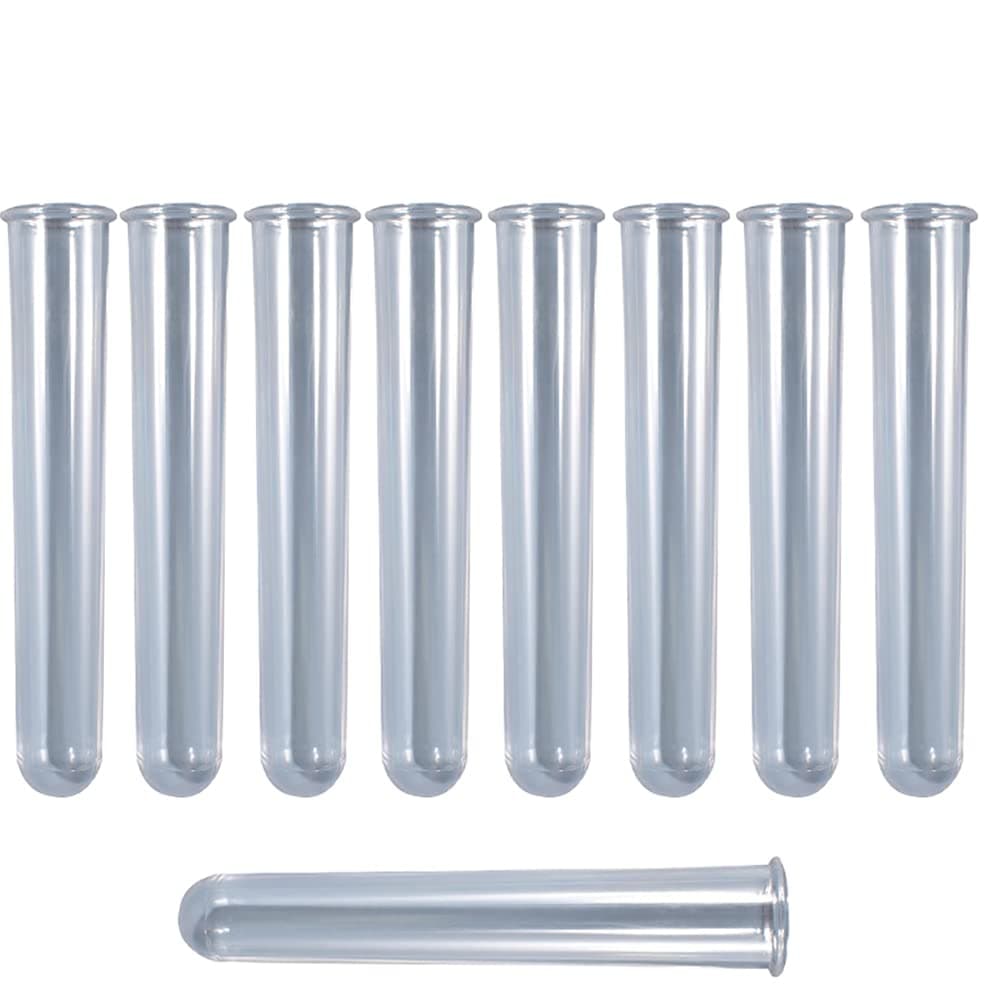 18Pcs Clear Test Tubes for Plant Propagation Station HydroponicFlowers for Home Office Desktop Decoration 18pcs