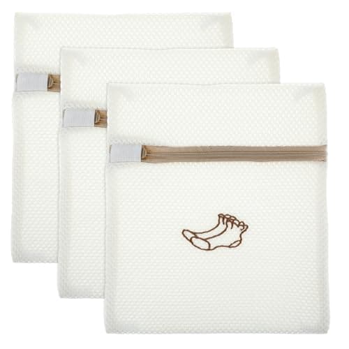 3 PCS Delicate Laundry Bag, Mesh Bags With Zipper for Socks, Underwear, Baby Clothes, Swimsuit - Small Durable Embroidery Bag, Travel Clothing Storage
