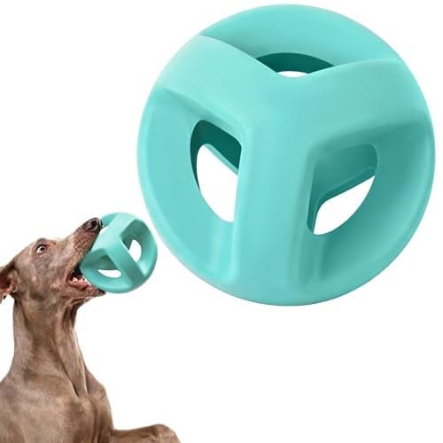 Fida Natural Rubber Dog Balls for Aggressive Chewers Durable Dog Chew Toys for Large Dogs Interactive Fetch Tug of War Toys for Medium Large Breed NonToxic Dish Washable45 45