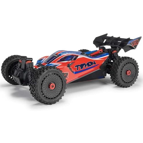 ARRMA RC Car 18 Typhon 4X4 RTR Brushed Buggy Red Battery and Charger Not Included ARA4206V4T3