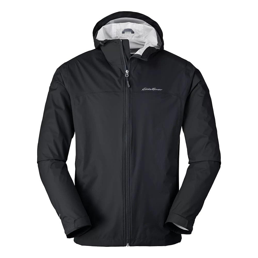 Eddie Bauer Mens Cloud Cap Rain Jacket Waterproof Black XXLarge