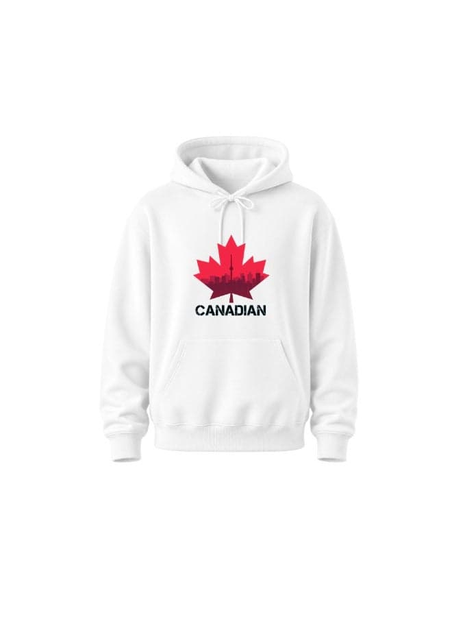 Canada Hoodies For Both Men And Women-Soft Cotton Pullover-Long Sleeve With Kangaroo Pockets-Perfect For Travel-Unisex Canadian Hoodie