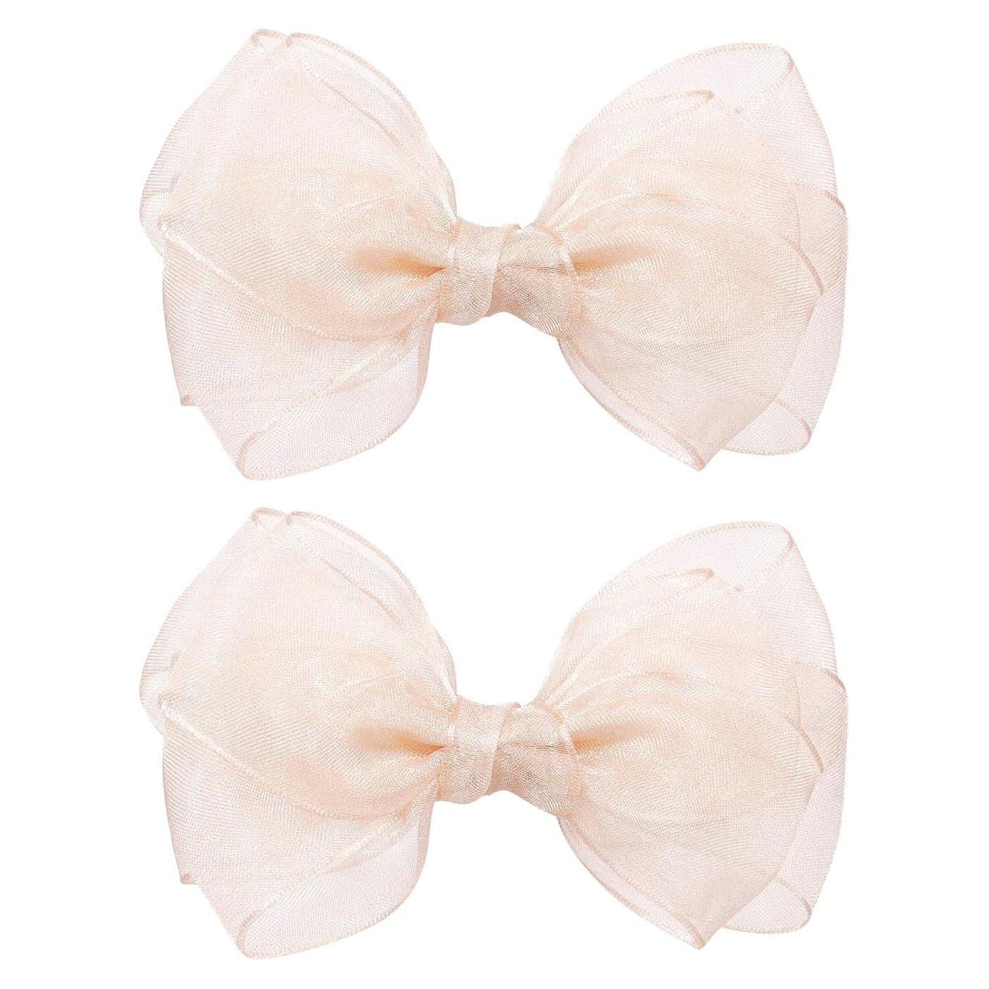 Melyde Khaki Bow Hair Clips 472 Inch Mesh Tulle Hair Bows Handmade Boutique Hair Accessories for Kids Girls Women Birthday Holiday Party