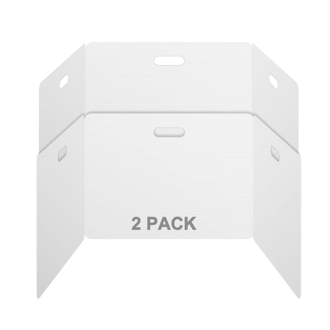 Privacy Shields 2 Pack Durable Easy Carry Plastic Desk DividersEasy to Disinfect Classroom DividersPortable DividerReusable Privacy Divider