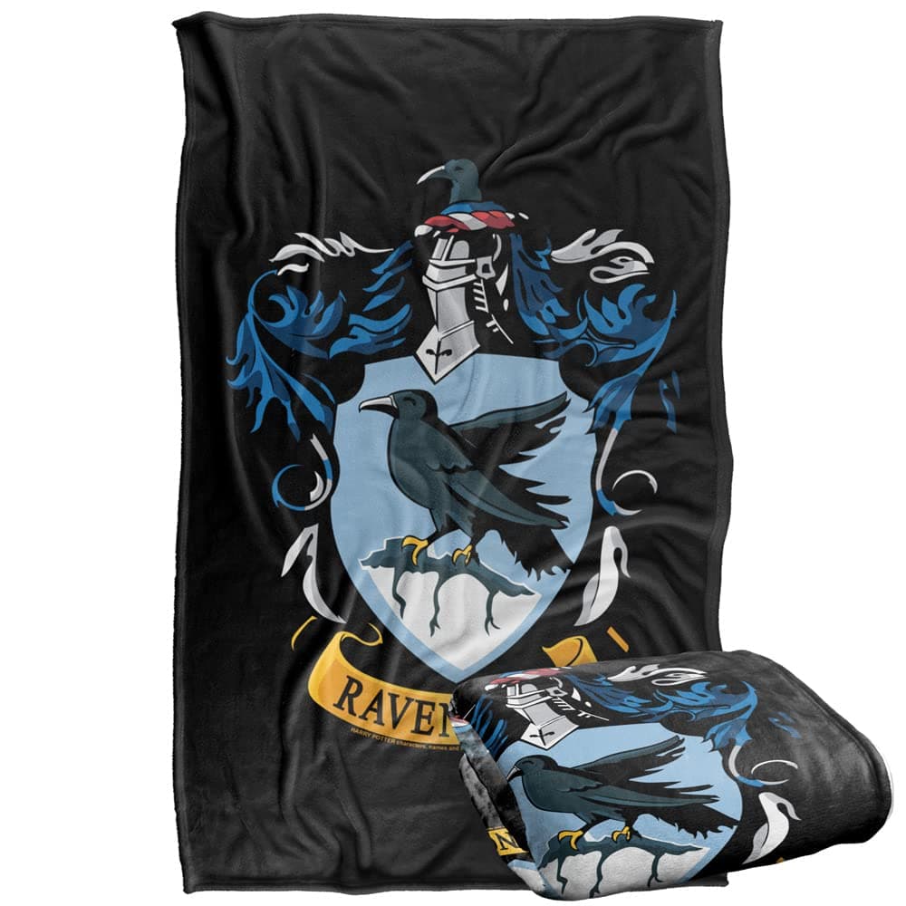 Harry Potter Ravenclaw Crest Black Silky Touch Super Soft Throw Blanket 36 x 58Ravenclaw Crest