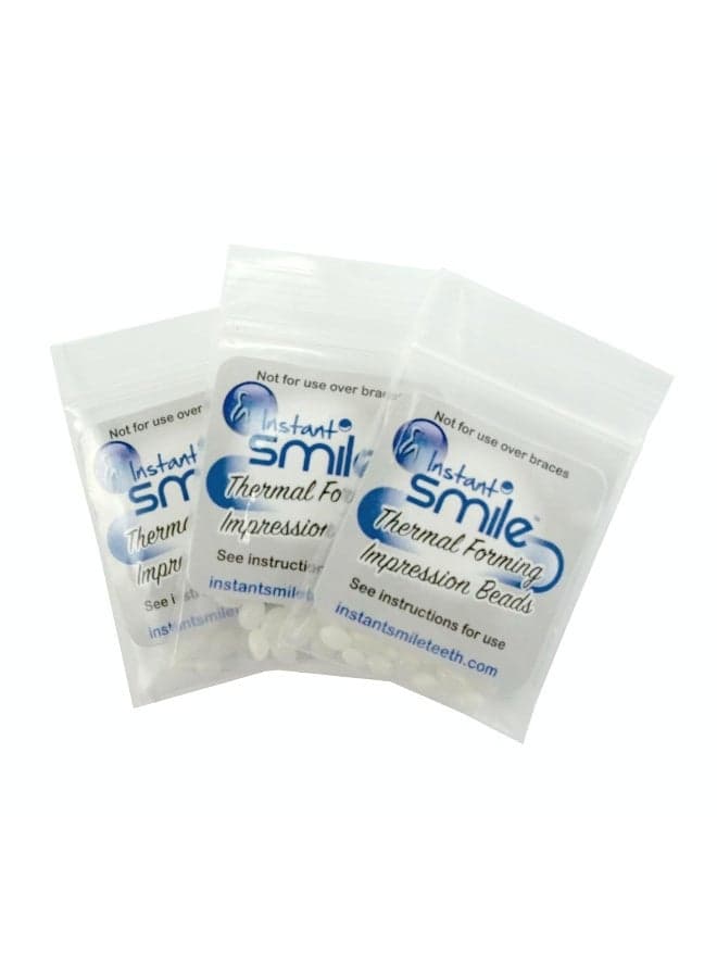 Fitting Beads 3 Pack Included Can Be Used for Any Billy Bob Teeth OR Instant Smile Teeth