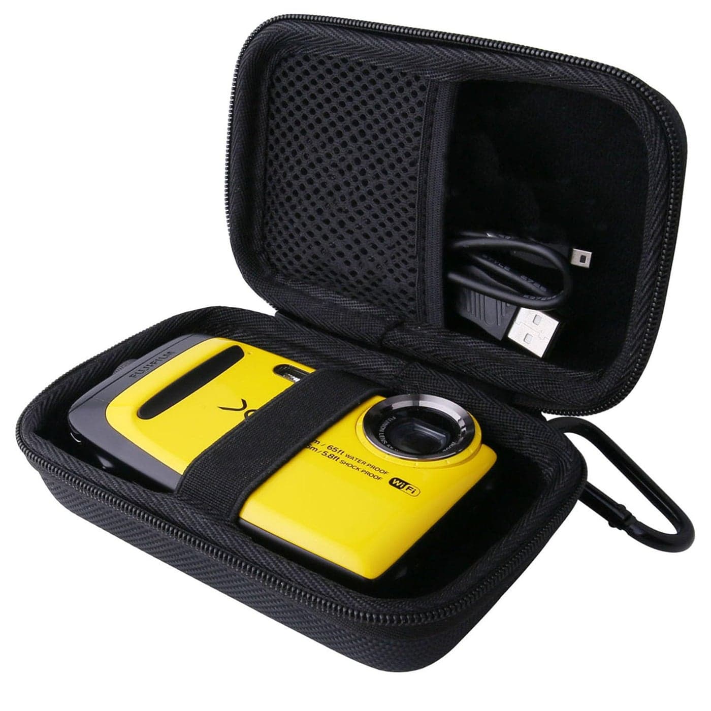 WERJIA Hard EVA Travel Case for Fujifilm FinePix XP120/130/140/80/90 Digital Camera Case (black)