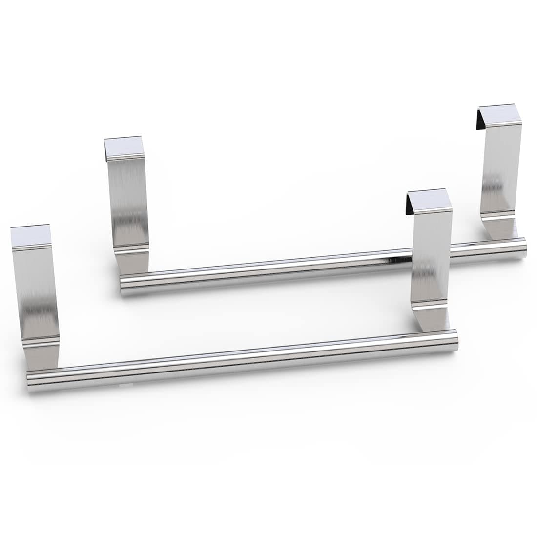 Towel Rack for Cabinet Strong Steel Kitchen Over Cabinet Towel Bar Holder 9 Wide 2 Pack