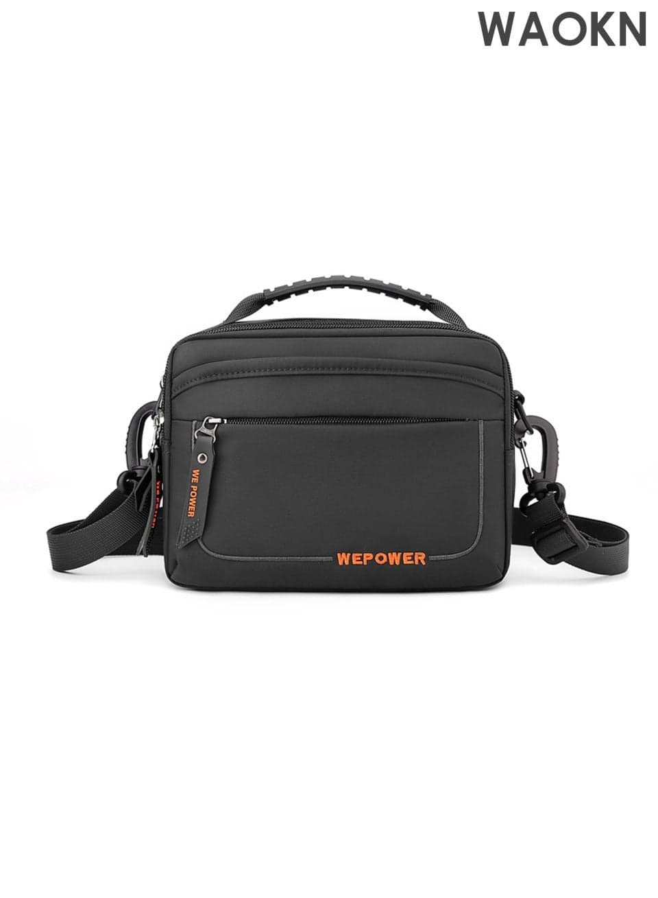 Small Messenger Bag Crossbody Bags for Men and Women , Shoulder Bag Sling Bag , Travel Bag for Work Business Satchel Bags Small Carry Bags Purse , waterproof material ,Fashionably Simple ,unisex , (Black) .