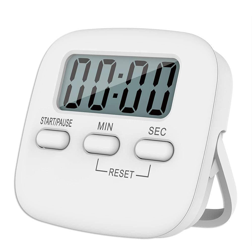 Digital Kitchen Timer Magnetic Countdown Count Up Timer with Loud Sound Big Digit Back Stand Hanging Hole for Cooking Clinic Sports and Other Activities Timer Clock for Study
