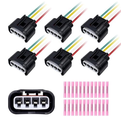 OXCANO 645-940 Ignition Coil Connector Compatible with Chevrolet Prizm Hummer H3 Lexus ES300 Pontiac Vibe Scion TC XB XD Toyota 4Runner Avalon Camry Celica Corolla FJ Cruiser Hiace Highlander Hilux