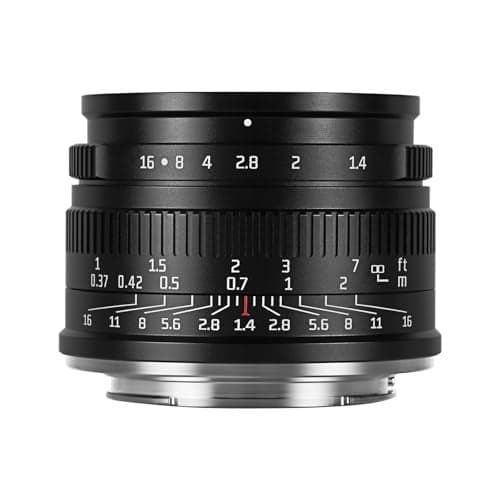 7artisans 35mm F1.4 Mark II APS-C Manual Focus Fixed Lens Large Aperture for Sony E Mount Mirrorless Cameras A6500 A6300 A6100 A6000 A5100 A5000 A9 NEX 3 NEX 3N NEX 5 NEX 5T NEX 5R NEX 6 7