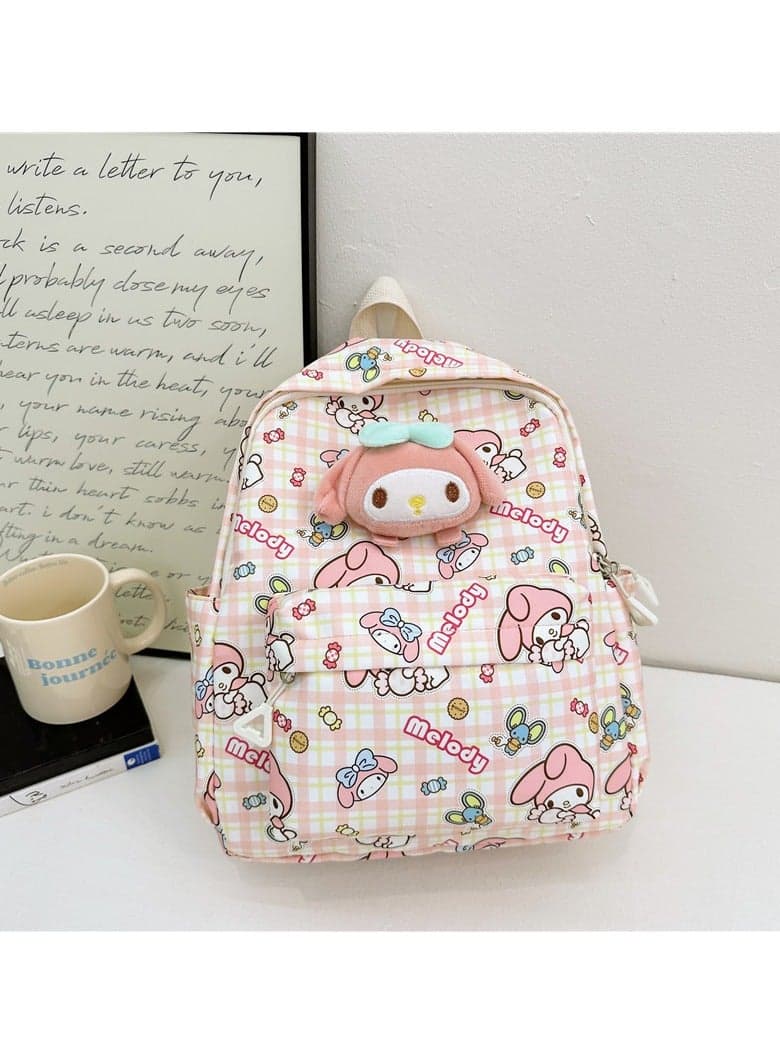 Children's school bag, kindergarten cartoon cute double backpack travel leisure bag