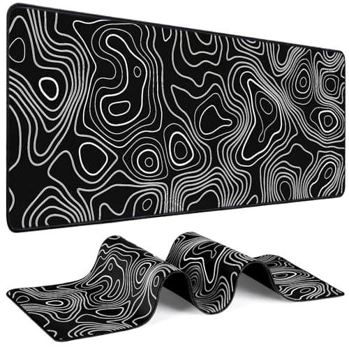 Mouse Pad Gaming - Desk Mat for Keyboard and Mouse - Large Mouse Pad for Desk, World Map Mousepad (31.5 x 11.8inch) with Non-Slip Base, Desks Pad Mat for Gaming, Office and Home