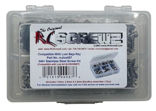 LOS087 Compatible with Team Losi Baja Rey 110th Stainless Steel Screw Kit