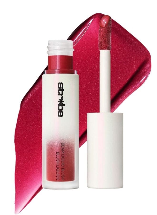 MAC Cosmetics Strobe Beam Illuminating Liquid Blush – Good Vibes | Radiant Buildable Glow Liquid Blush with Dewy Finish 4.3ml