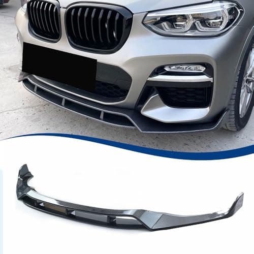 XPHAZZ Carbon Fiber Pattern Front Lip Compatible with BMW 20182021 X3 G01 20192021 X4 G02 MSport Model ABS Bumper Air Splitter