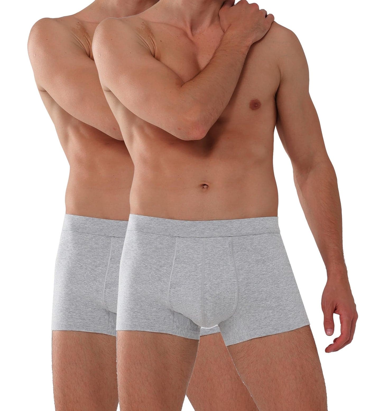 KARSWATT Washable Absorbency Urinary Incontinence Underwear for Men Reusable Leak Proof Boxer Briefs for Bladder Leak Protection 2 Pack XLarge Gray