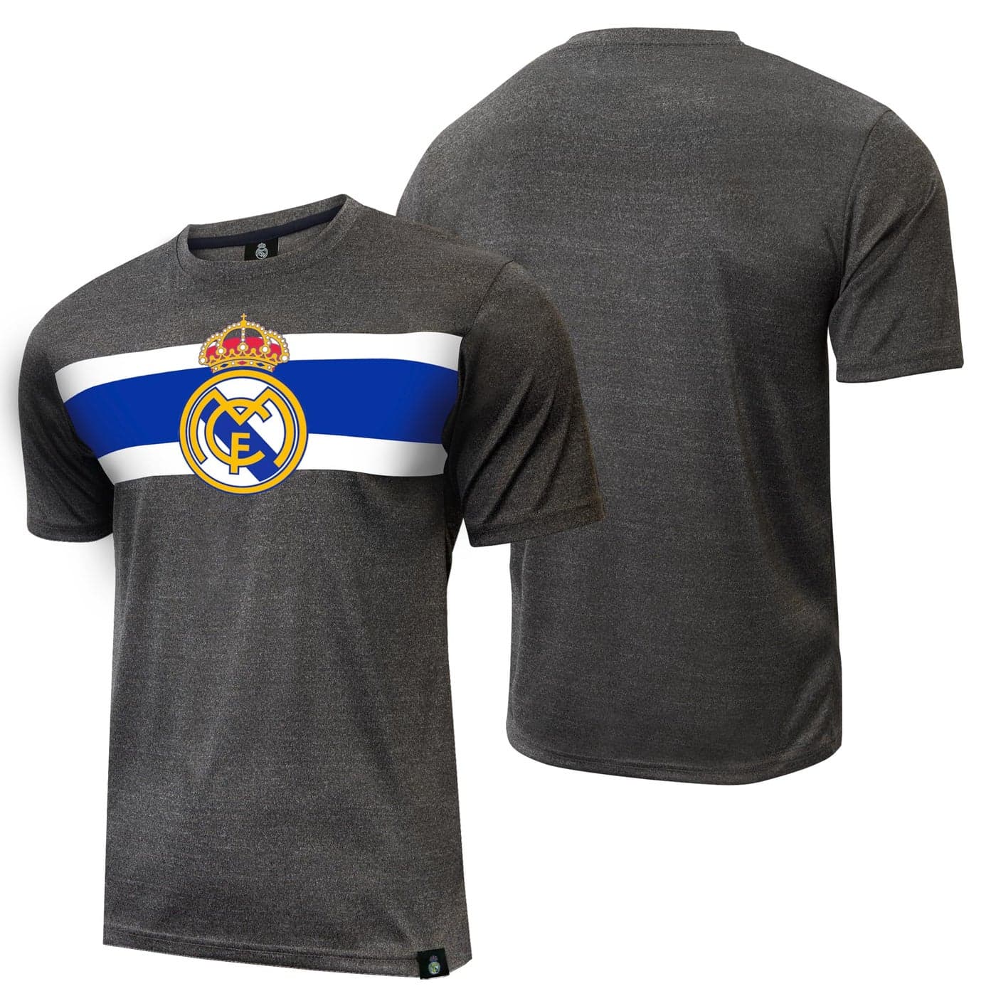 Icon Sports Officially Licensed Real Madrid Soccer TShirt Official Team Jersey Style Short Sleeve Athletic Football Tee Game Day Activewear for Fans Small
