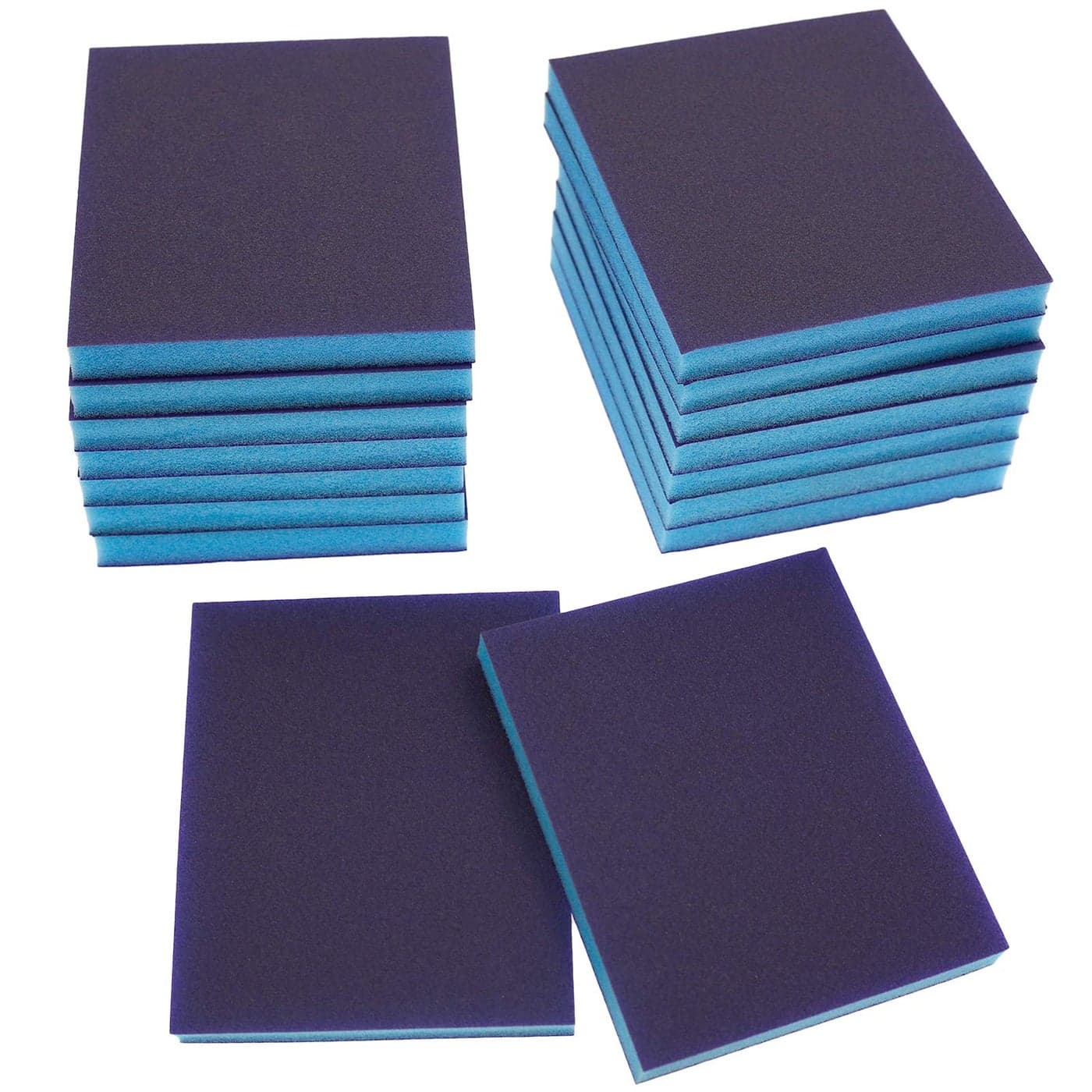 BokWin 16Pcs Sanding Sponge 220 Grit Washable Sponge Sand Blocks Wet and Dry Sanding Blocks for Plastic Wood Metal Furniture Superfine Grade