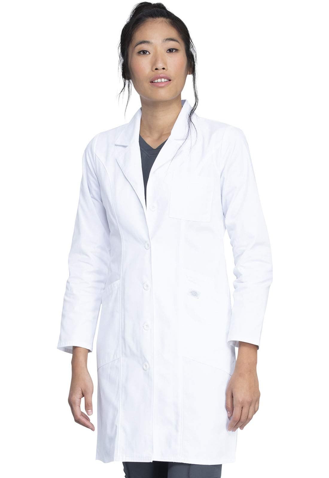 Dickies Contemporary Fit Womens 37 Twill Fitted Lab Coat 82401 XL White