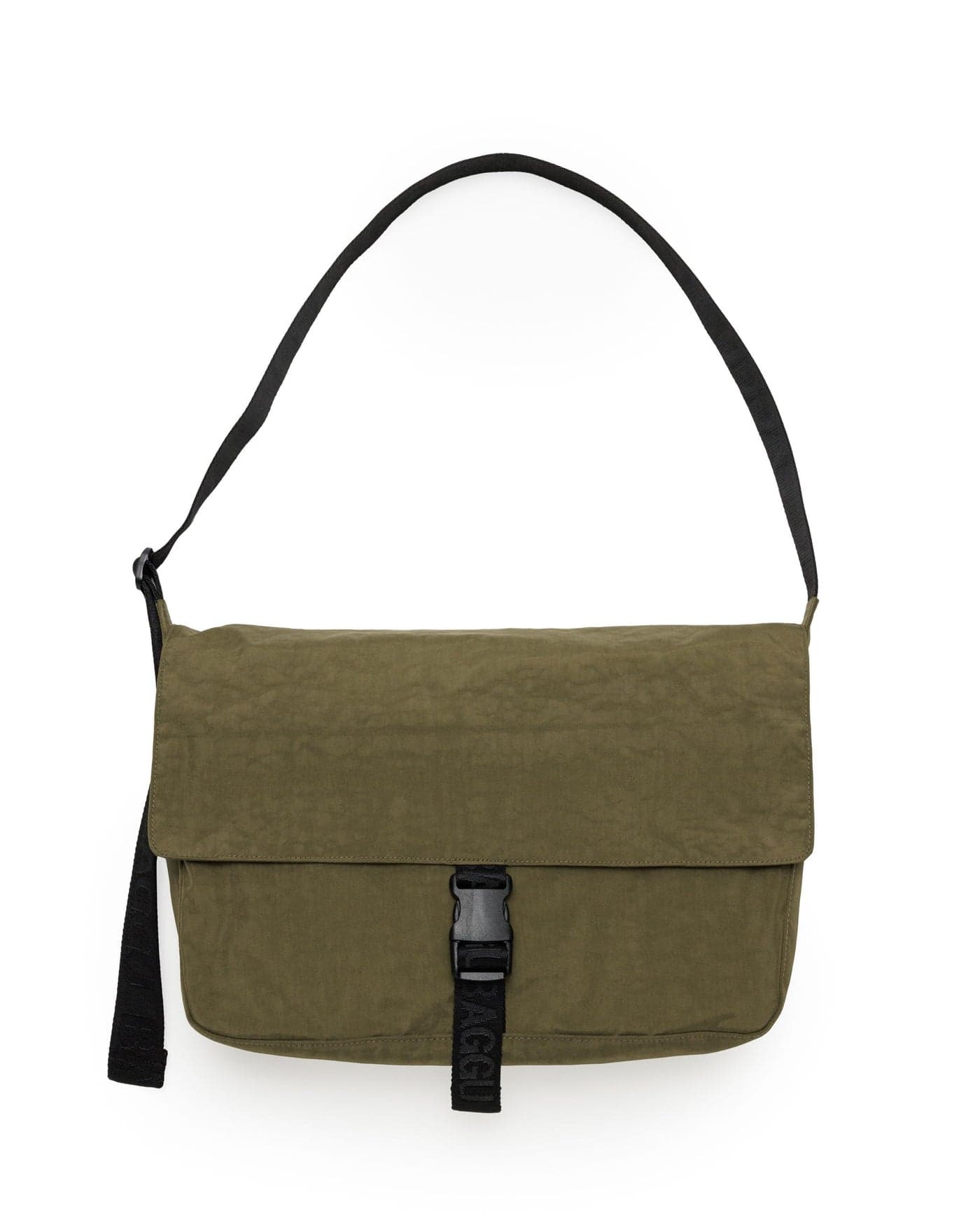 BAGGU Nylon Messenger Bag Seaweed
