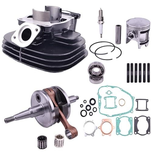 WQSING 66mm Big Bore Cylinder Crankshaft Piston Rebuild Kit Compatible with Yamaha Blaster 200 YFS200 19882006 Gasket Bearing Oil Seal Top End Kit