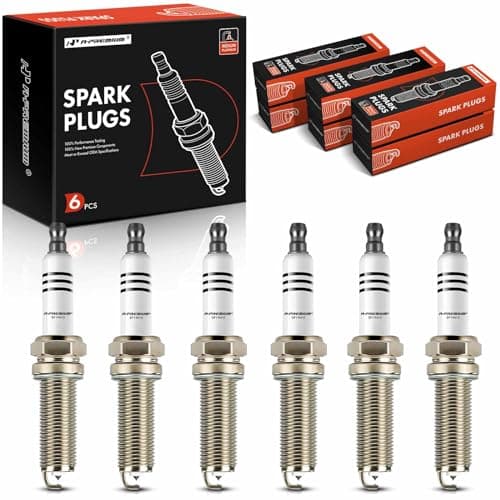 A-Premium Iridium Platinum Spark Plugs Compatible with Volkswagen Passat 2006-2018, Atlas 2018-2019, Touareg 2007-2017 & Audi Q7 2007-2010 & Porsche Cayenne 2008-2010 (Pack of 6)