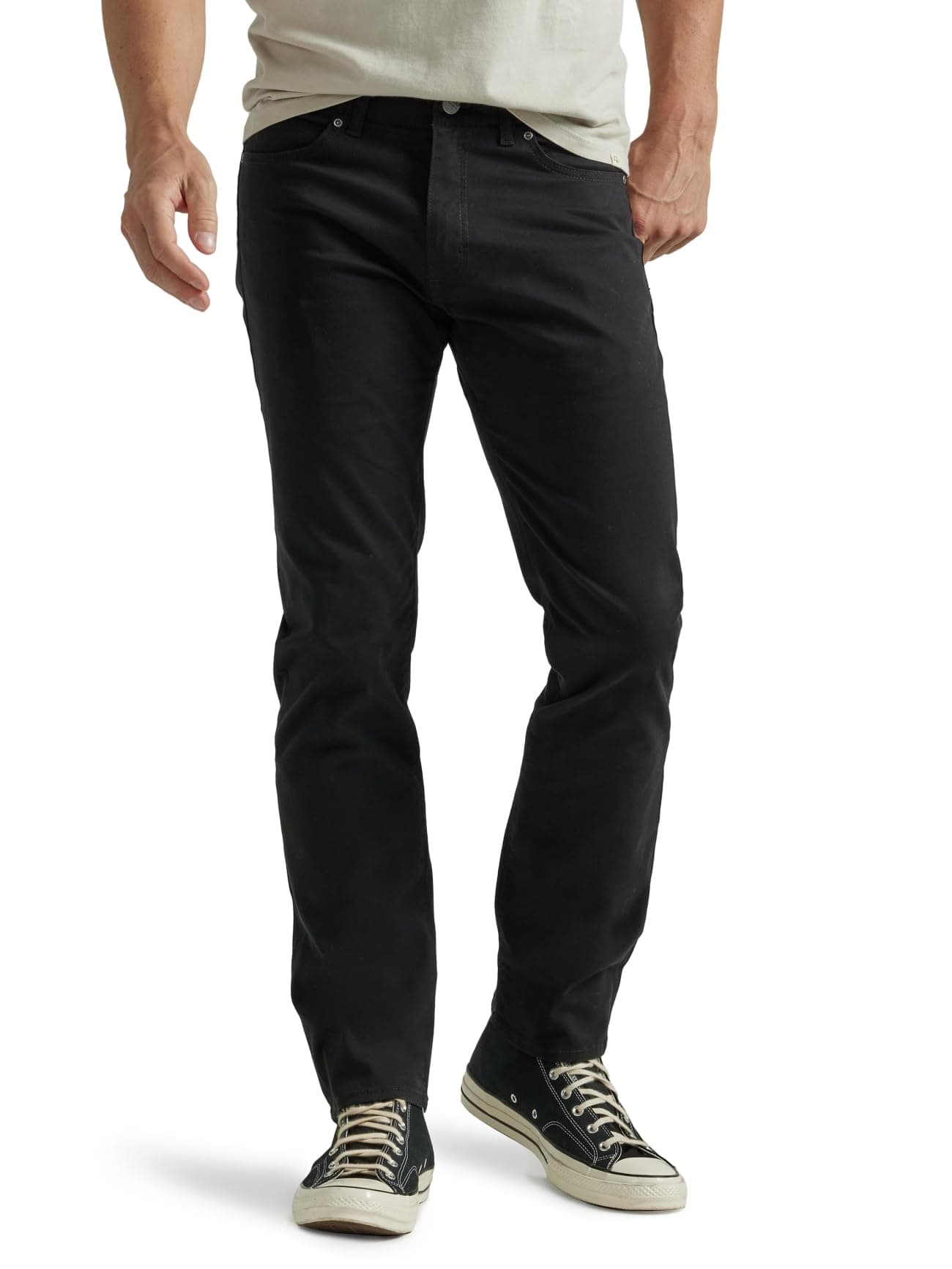 Lee Men's Extreme Motion Slim Straight Jean Black 34W x 34L