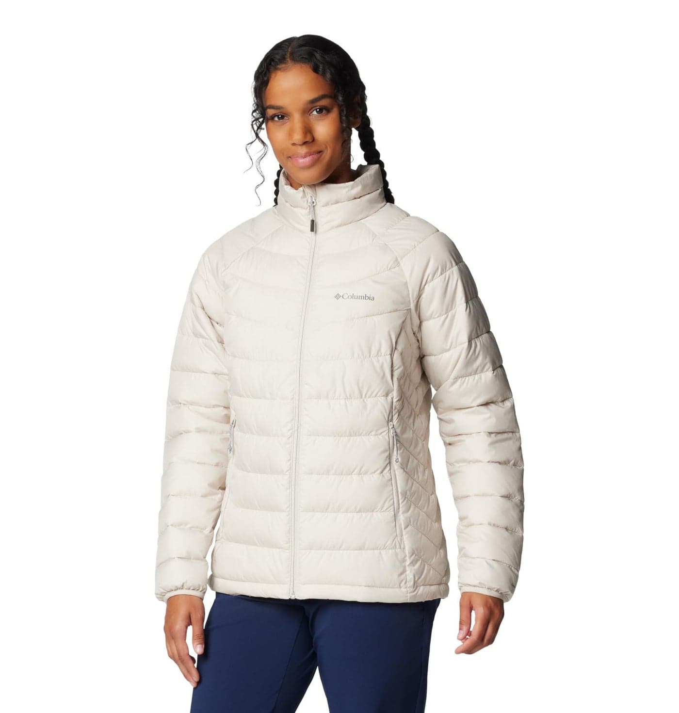 Columbia Womens Powder Lite II Full Zip Jacket Dark Stone XSmall