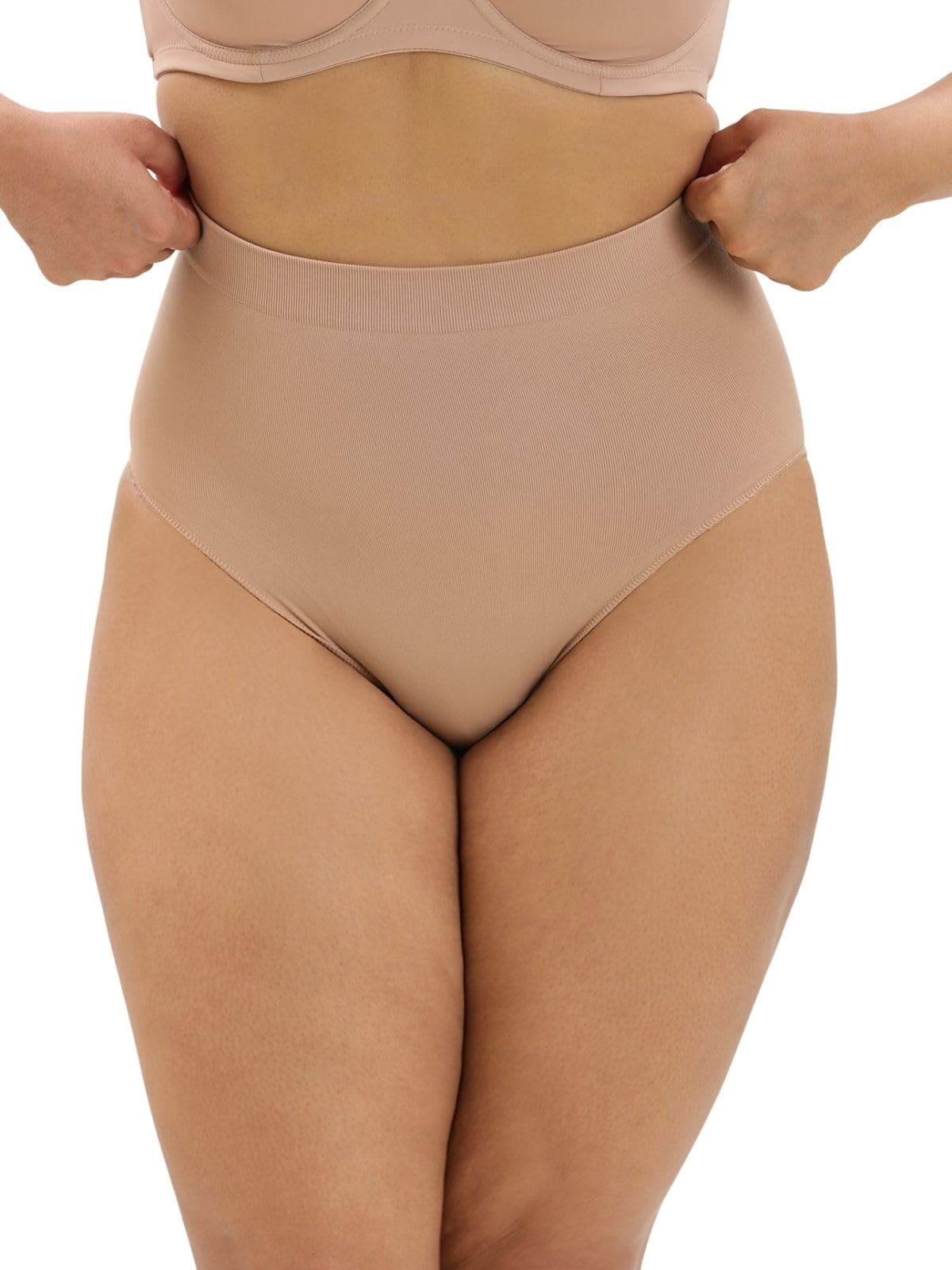 UNDERNEAT Womens High-Waist Brief | Tummy Control Shaper Brief | All Day Shaping and Comfort| Tummy Tucker Panties for Women | Seamless Shapewear Bodyshaper Beige