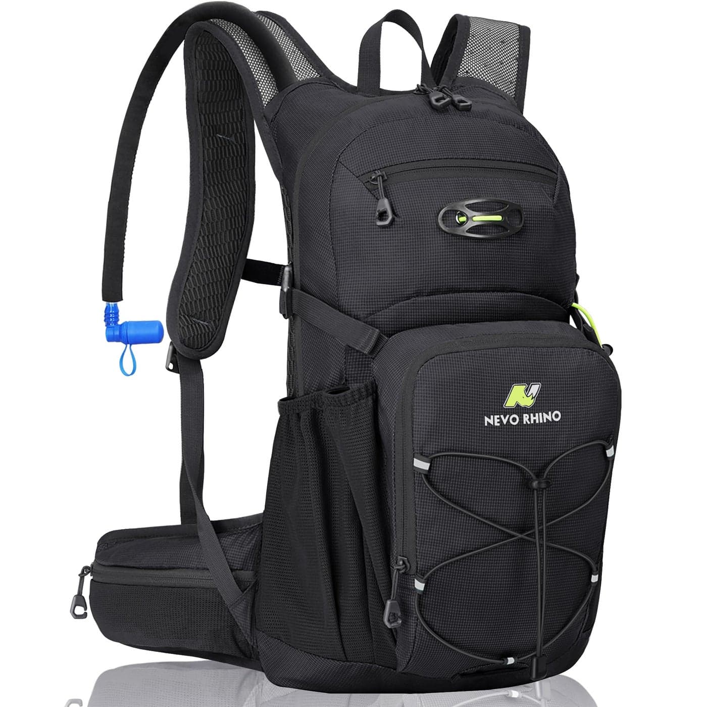 Multipurpose Hydration Backpack with 3L Water Bladder, High Flow Bite Valve, Perfect Water Backpack 18L for Hiking, Cycling