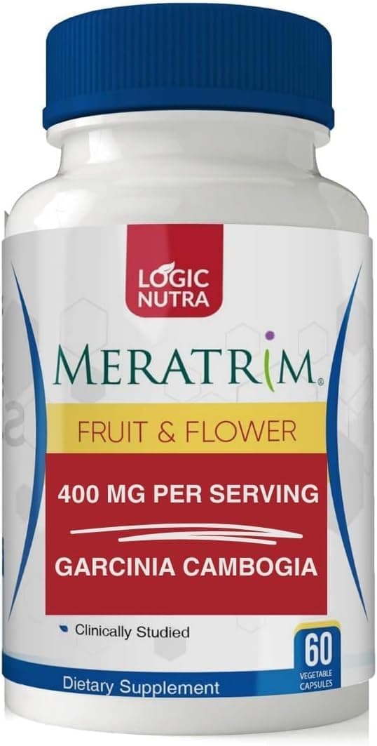 Meratrim Proprietary Blend 400 mg Garcinia Mangostana Fruit Rind Extract Stimulant Free 60 Vegetable Capsules