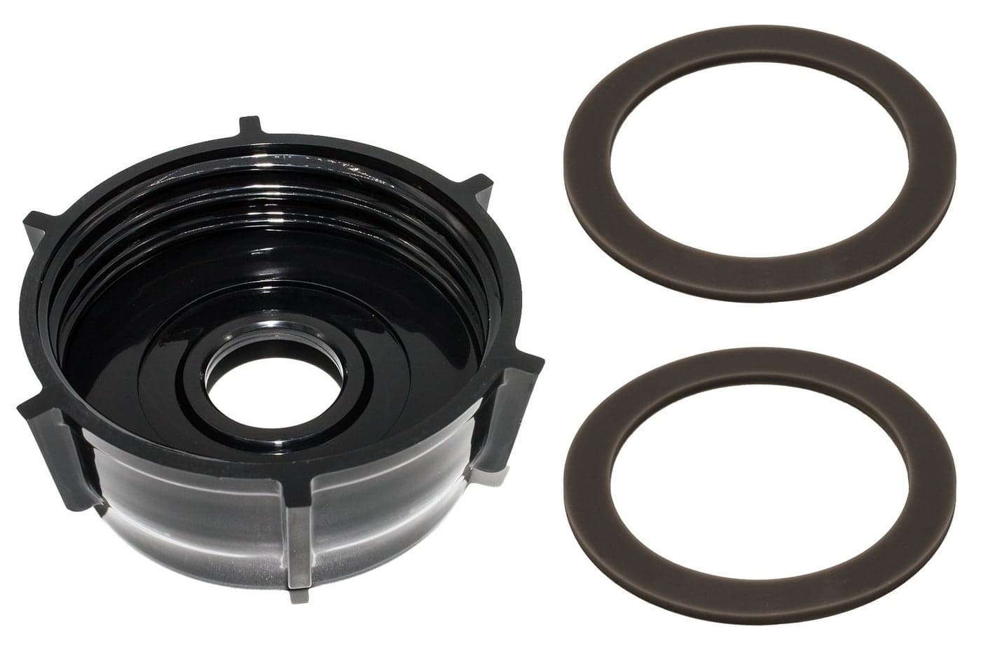 Blendin Replacement Plastic Base Bottom Jar Cap with 2 Rubber O Ring Gaskets Compatible with Oster and Osterizer Blenders