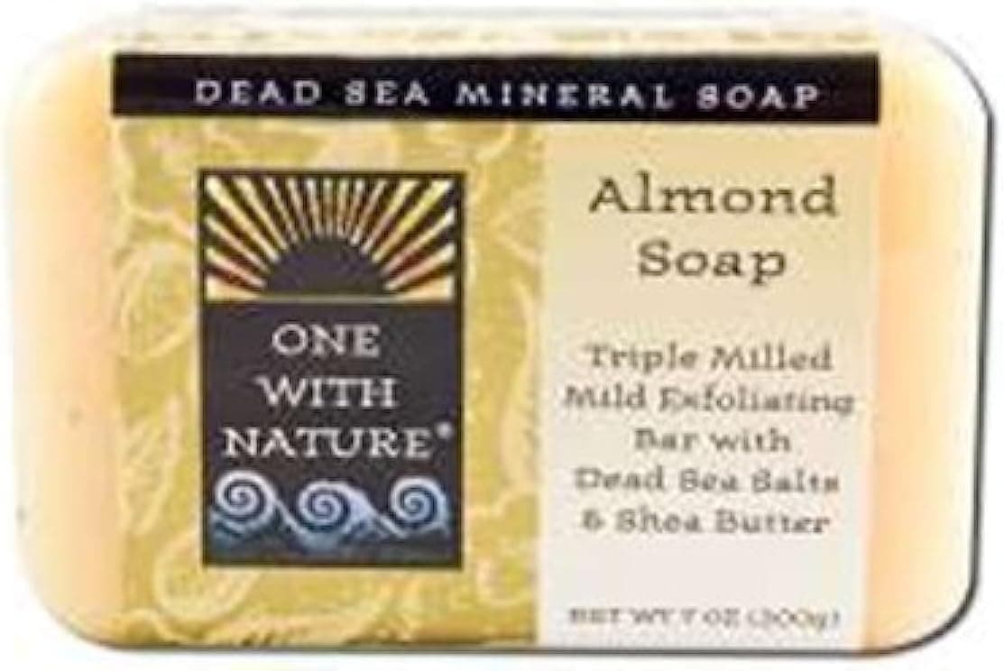 One With Nature Almond Dead Sea Mineral Soap 7 Ounce Bar