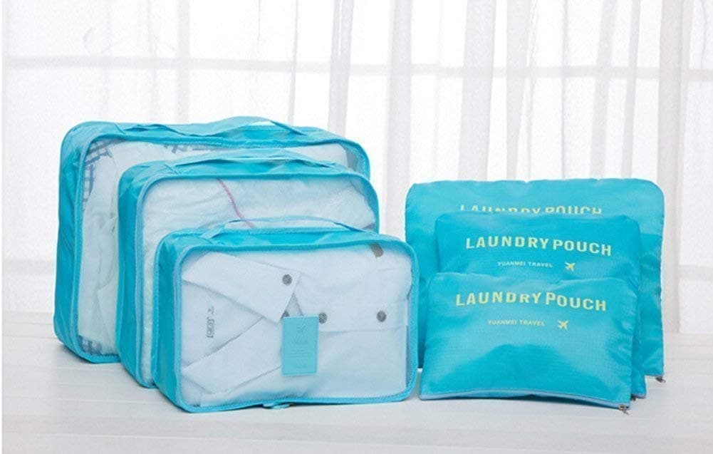 SVK Dream 6pcsSet Random Color Travel Organizer Storage Bag Box