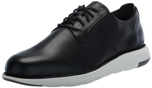 Cole Haan Men's Grand Atlantic Oxfords, Black/Ivory, 9.5-M US