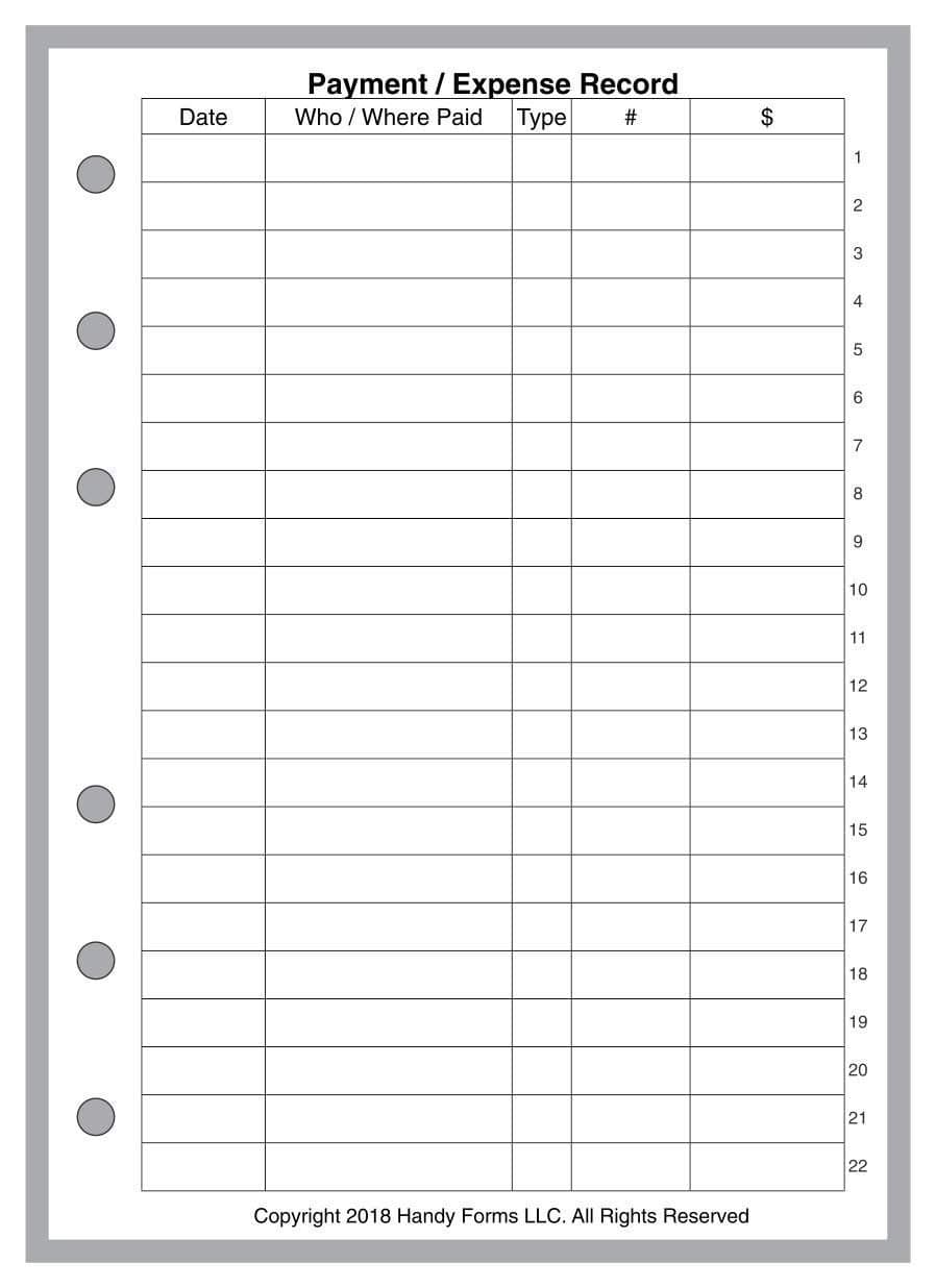 A6 Size Expenses and Check Register Insert, for 6-Ring Binders (4.1" x 5.8”). This is A European Standard A6 Size. Your A6 May BE Different. Please See Images.
