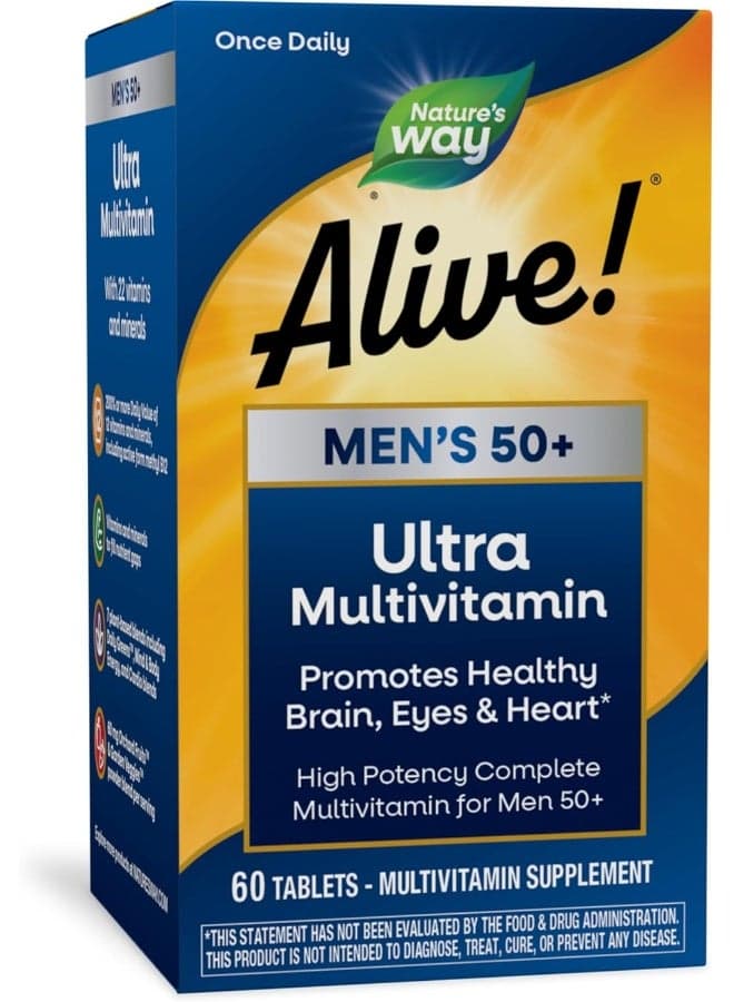 Men's 50+ Ultra Multivitamin, 60 Tablets Packaging May Vary