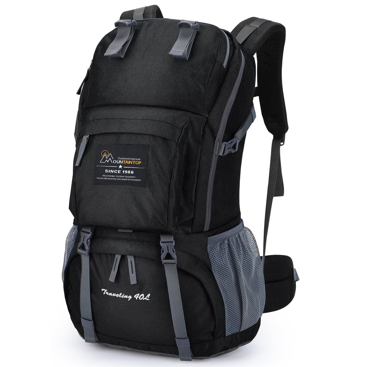 MOUNTAINTOP 40L Hiking Backpack Lightweight Travel Backpack for MenWomen Outdoor Camping Backpacking