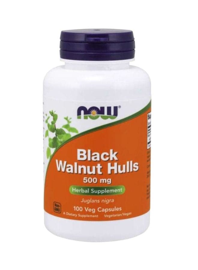 Black Walnut Hulls 500Mg Dietary Supplement - 100 Veg Capsules