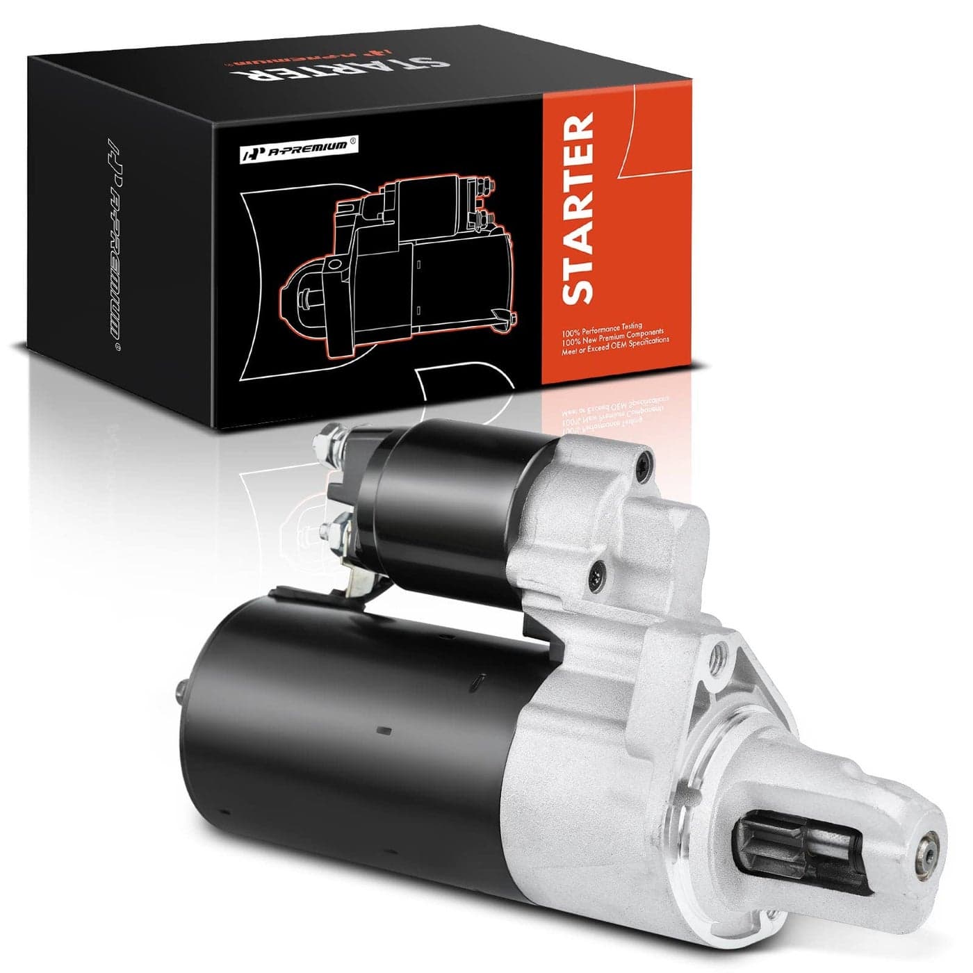 APremium Starter Motor Compatible with MercedesBenz C300 CLK320 E320 ML350 ML350 R350 SLK280 Chrysler Crossfire 12V 14KW 10 Teeth Clockwise Replace 0001108197 0001108403