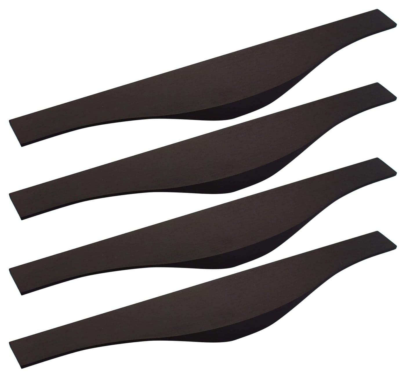 RAB Handle Aluminum Kitchen And Office Drawer/Cabinet/Door/Wardrobe Furniture Handle (Code:- Hand F 125, Finish:- Black, Size:- 10 Pack Of 4, Pull Handle)