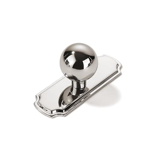 khtumeware 10Pack Heavy Duty Solid Backplate for Cabinet Knobs Polished Nickel Drawer Knobs with Backplate Suitable for Dresser and Kitchen Cabinet Hardware