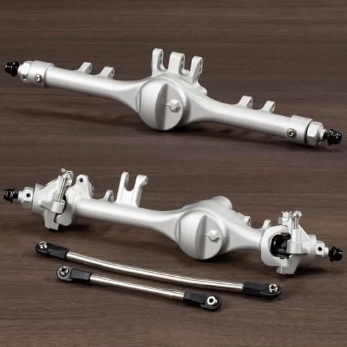 Machined Aluminum F10T Offset Straight Axle for VS410 SCX10 II Leaf Chassis 110 RC Crawler Built Clear