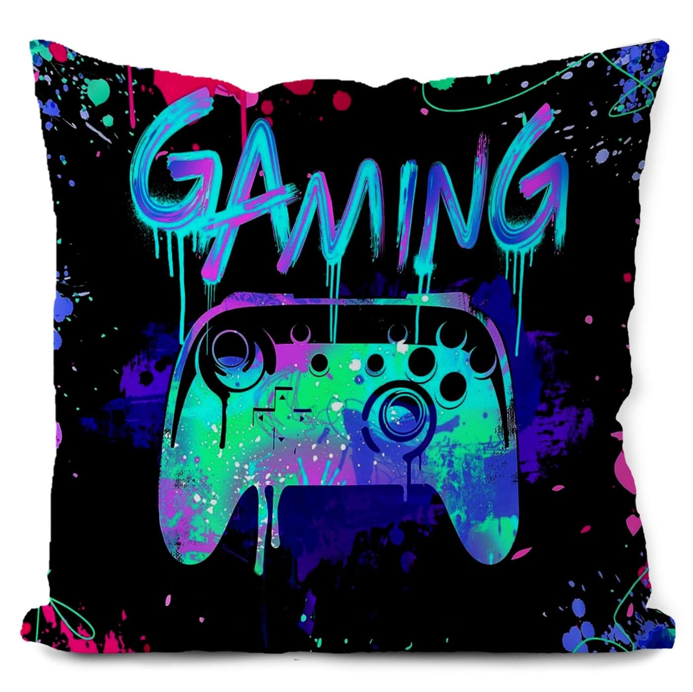 Likjad Gaming Pillow Covers 18x18 Gaming Room Decor for Boys Game Room Accessories and Decor foy Boys Gamer Gifts for Teen Boys Men