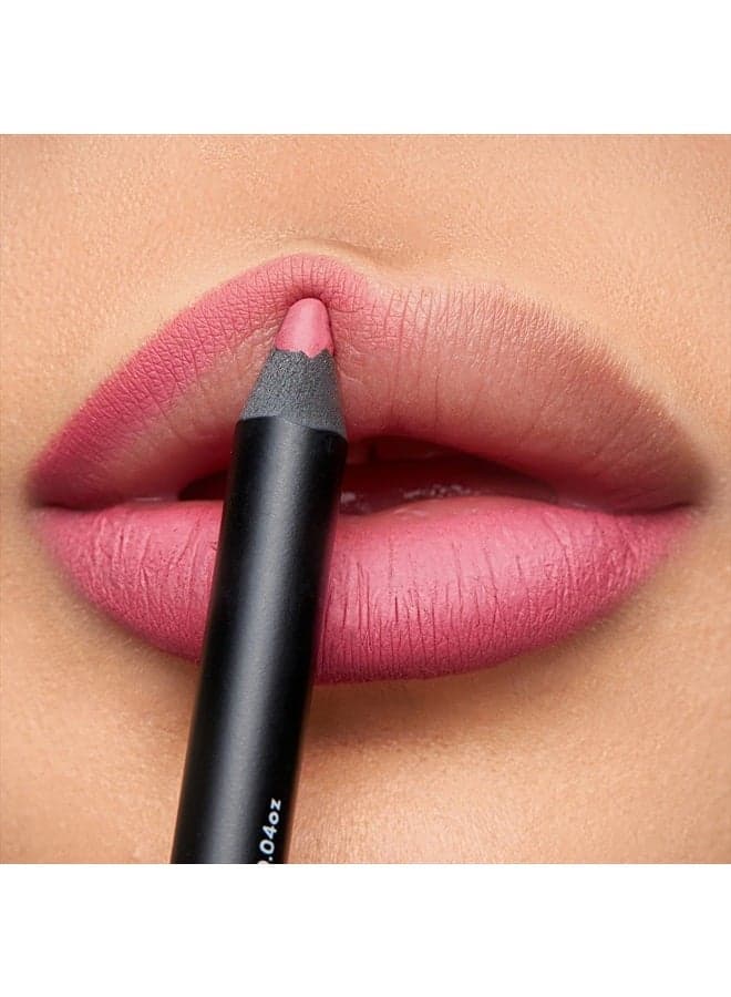 Light Pink Lip Crayon (Vegan) - Waterproof and Smudge-Proof Rose