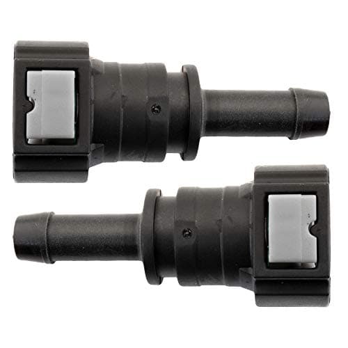4LIFETIMELINES Fuel Line Quick Connect Straight PushOn Single Barb Adapter for 38 in Steel to 38 in Nylon Tubing Bag of 2 Fuel Line Connection Repair