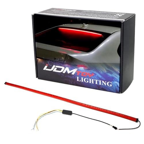 iJDMTOY 36-Inch Flexible Rear Windshield 3rd Brake LED Light Strip w/Sequential Turn Signal Feature, Just Like A7, 6 Series, Model-S Style Full Roofline LED Brake