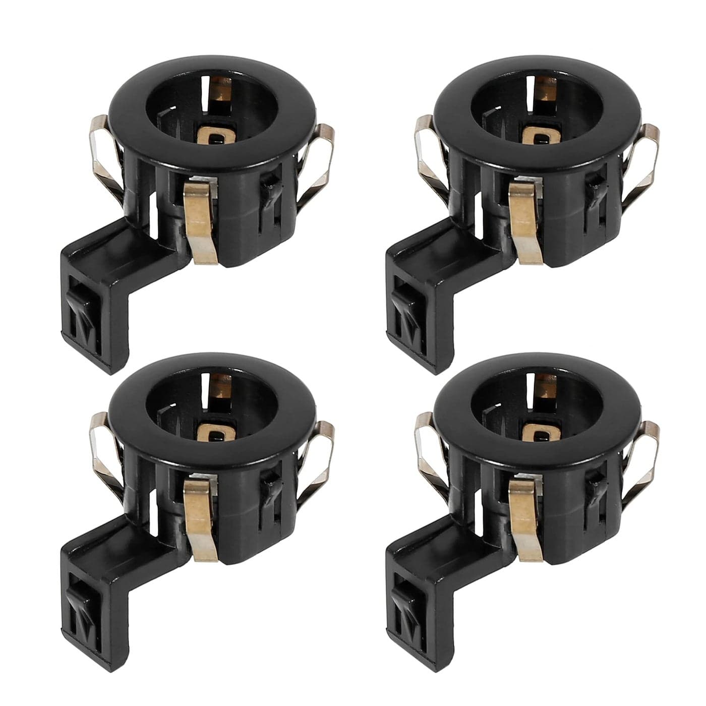 X AUTOHAUX 4pcs 8934833060 Car Rear Bumper PDC Parking Sensor Retainer Holder for Toyota Sienna Sequoia for Lexus GX460 Black